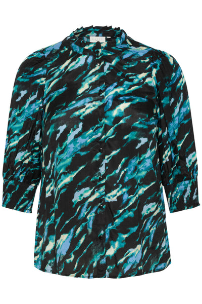 KCnatana Skjorte BLACK/BLUE/GREEN