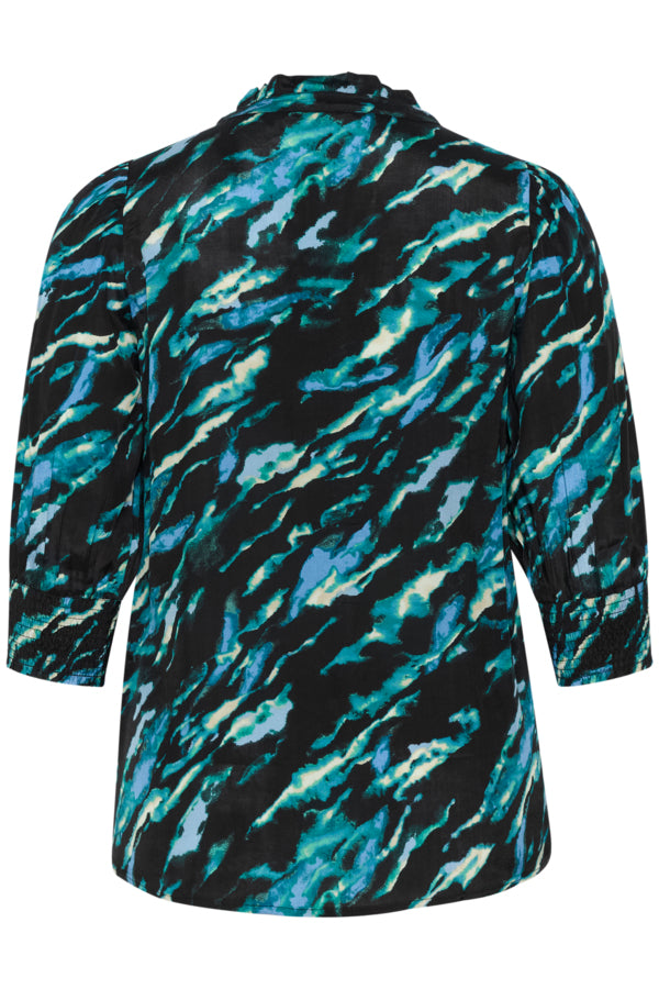 KCnatana Skjorte BLACK/BLUE/GREEN