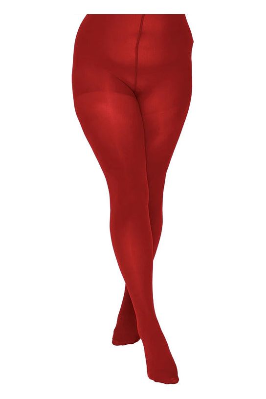 50 Denier Strømpebukser - Curvy Super Stretch - Ruby Red