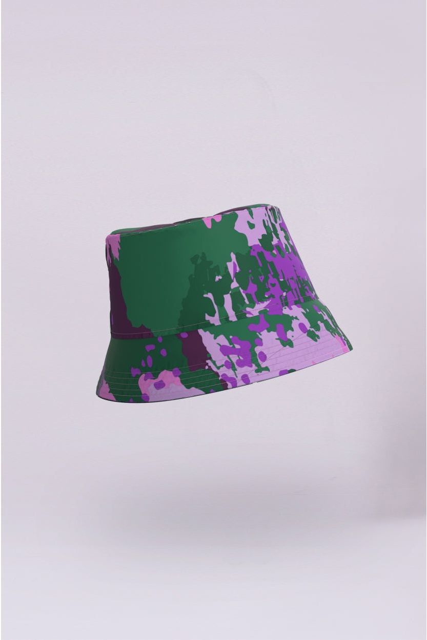 Bucket Hat  Digi Spring Camo Lyserød/Lilla