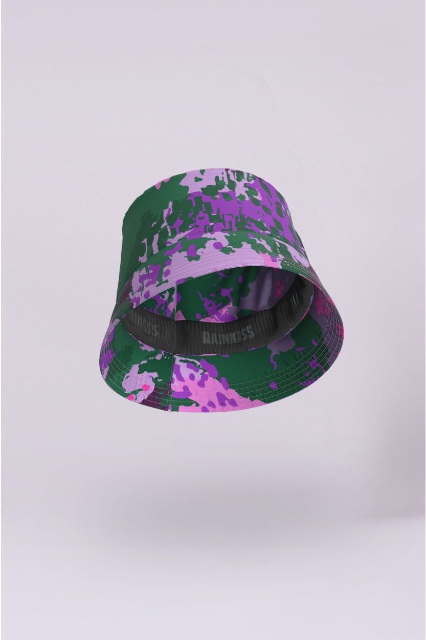 Bucket Hat  Digi Spring Camo Lyserød/Lilla