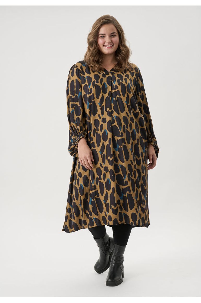 Ribina Midi Kjole Leopard