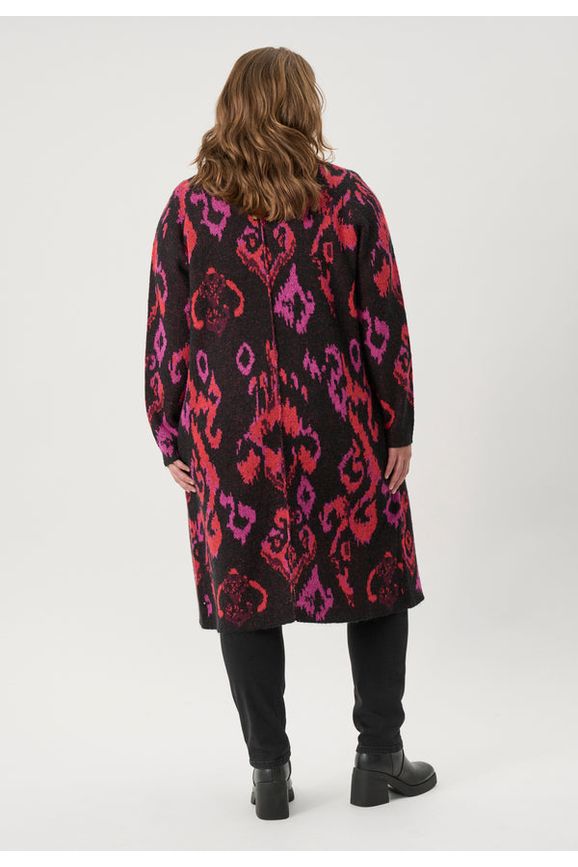 Rosalinda Cardigan Rød/Sort