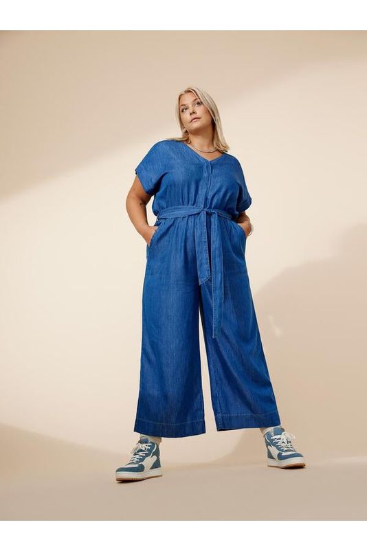 CARYUKA Jumpsuit Culotte Medium Blue Denim