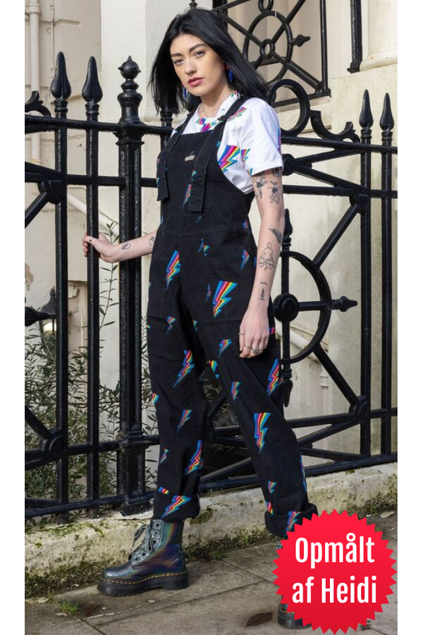 Dungarees Black Lightning Bolt