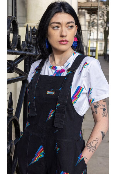 Dungarees Black Lightning Bolt