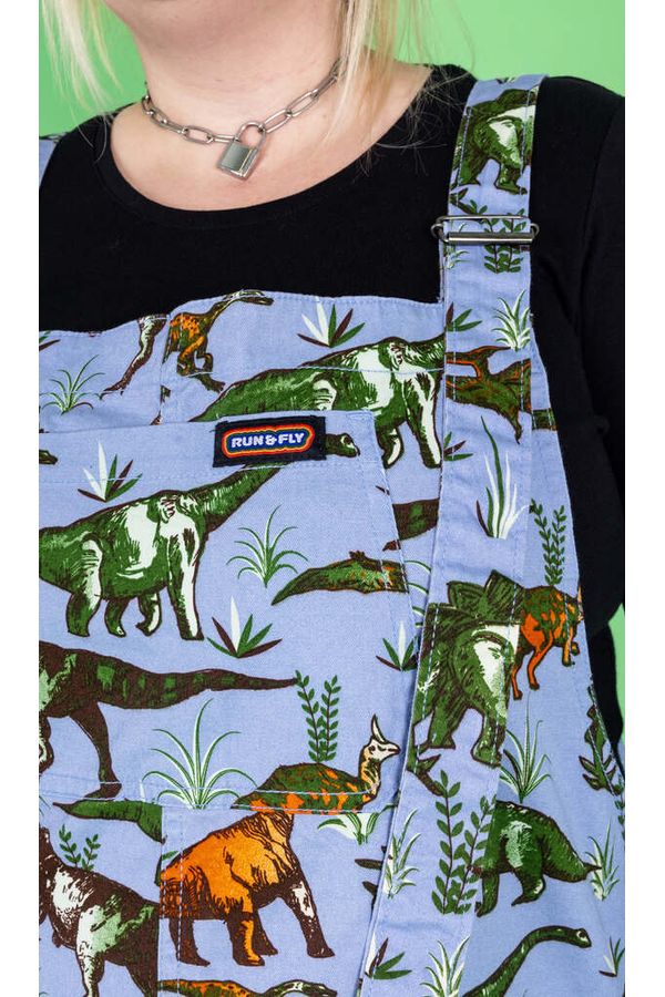 Dungarees Blue Adventure Dinosaur