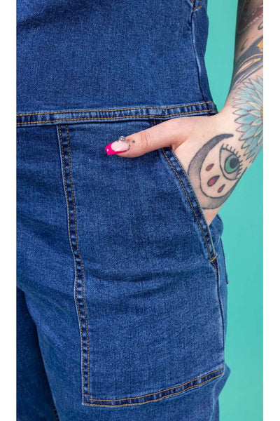 Dungarees Blue Stone Wash Denim