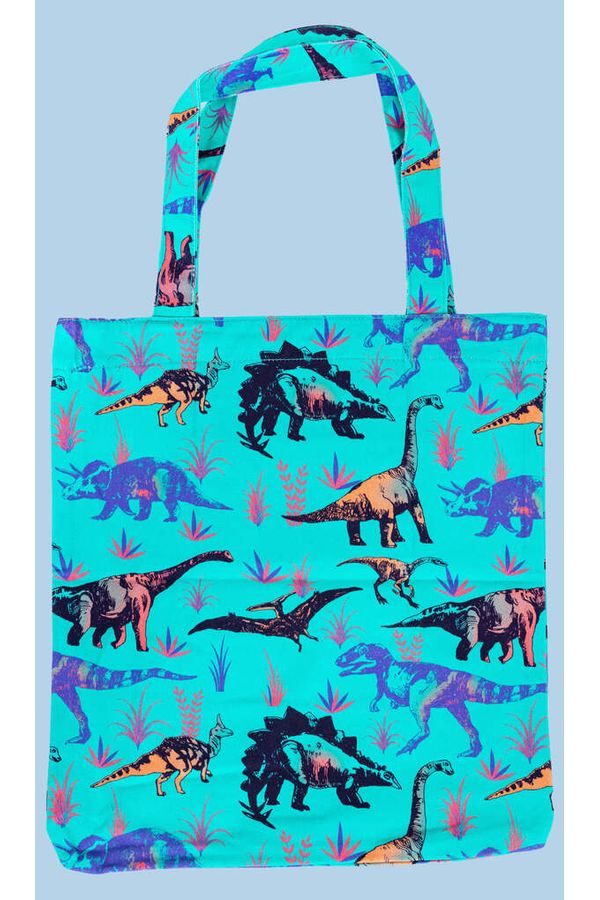 Tote Bag Jade Adventure Dinosaur Turkis