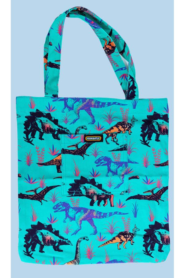 Tote Bag Jade Adventure Dinosaur Turkis