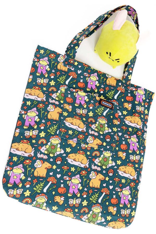 Tote Bag Capybara Fairies Multifarvet