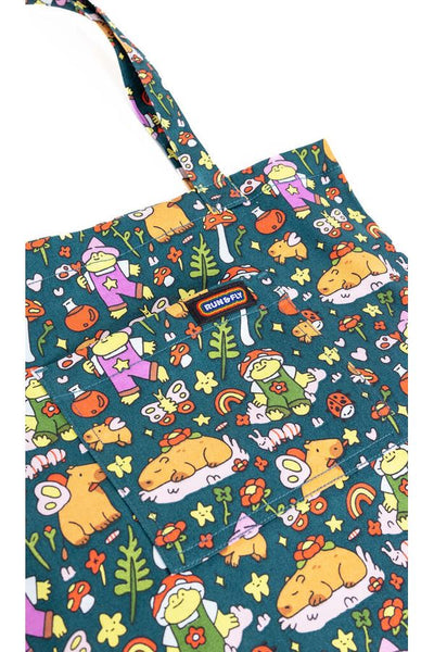 Tote Bag Capybara Fairies Multifarvet