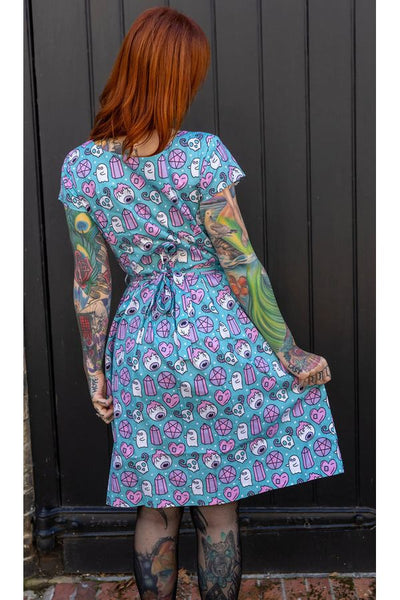 Pretty Spooky Tea Dress Multifarvet