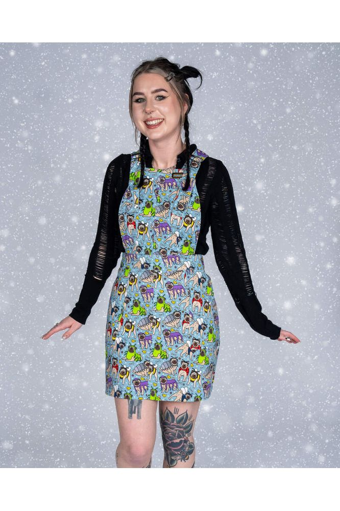 Pinafore Dress Pug Bugs Multifarvet