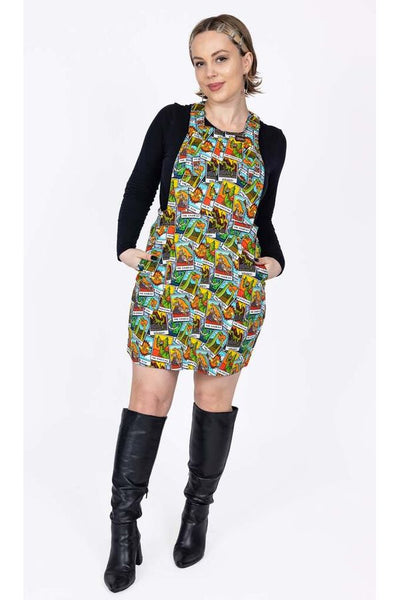 Pinafore Dress Tarot Dinosaurs Multifarvet