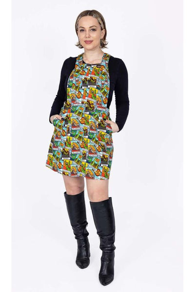 Pinafore Dress Tarot Dinosaurs Multifarvet