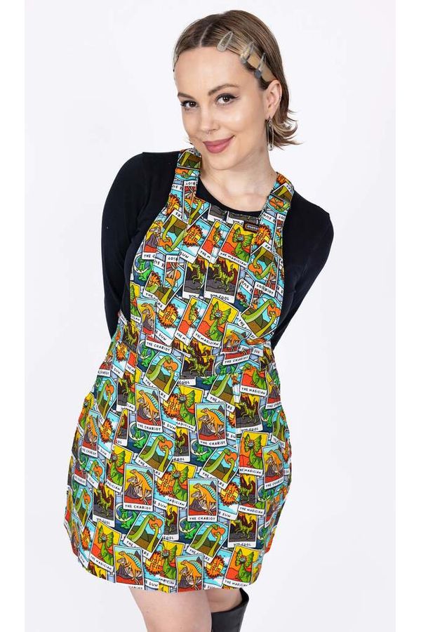 Pinafore Dress Tarot Dinosaurs Multifarvet