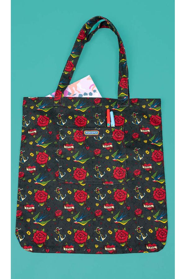 Tote Bag Retro Old School Tattoo