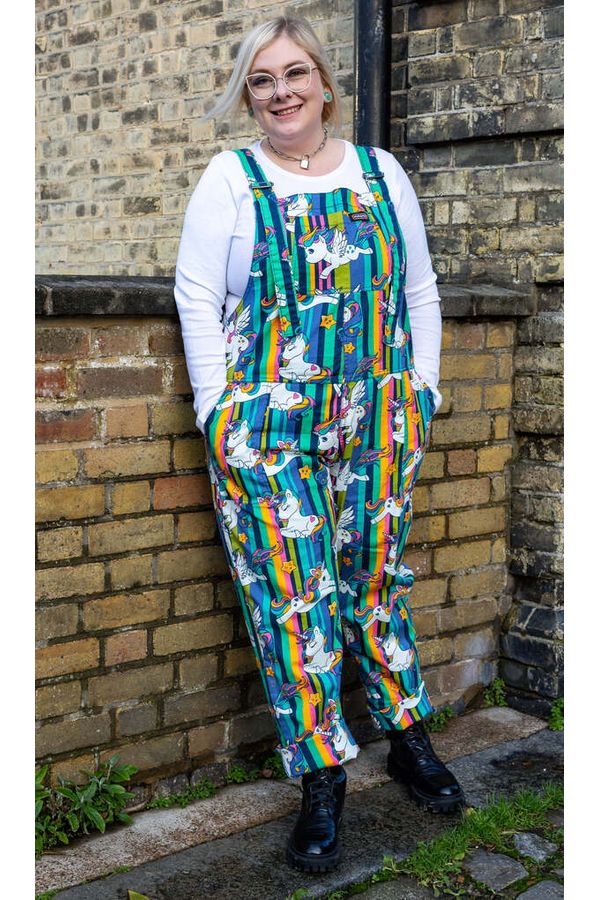 Dungarees Unicorn Stripes Multifarvet