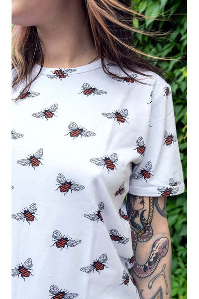 T-shirt Bee Hvid